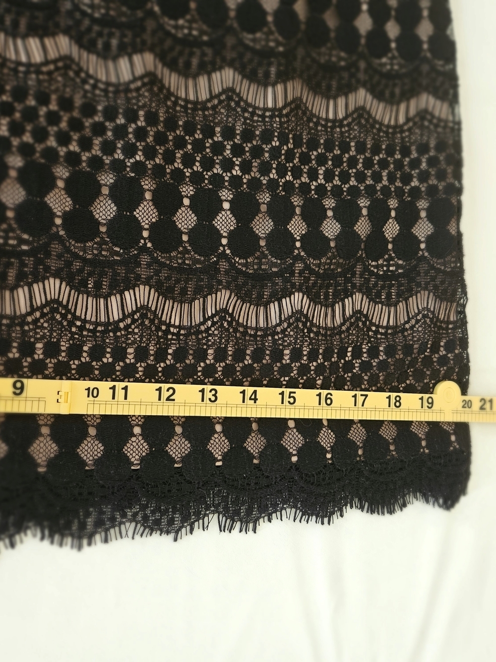 Jessica Howard Black Lace Overlay Dress, Size 6, Like New, Formal/Cocktail - Picture 12 of 16